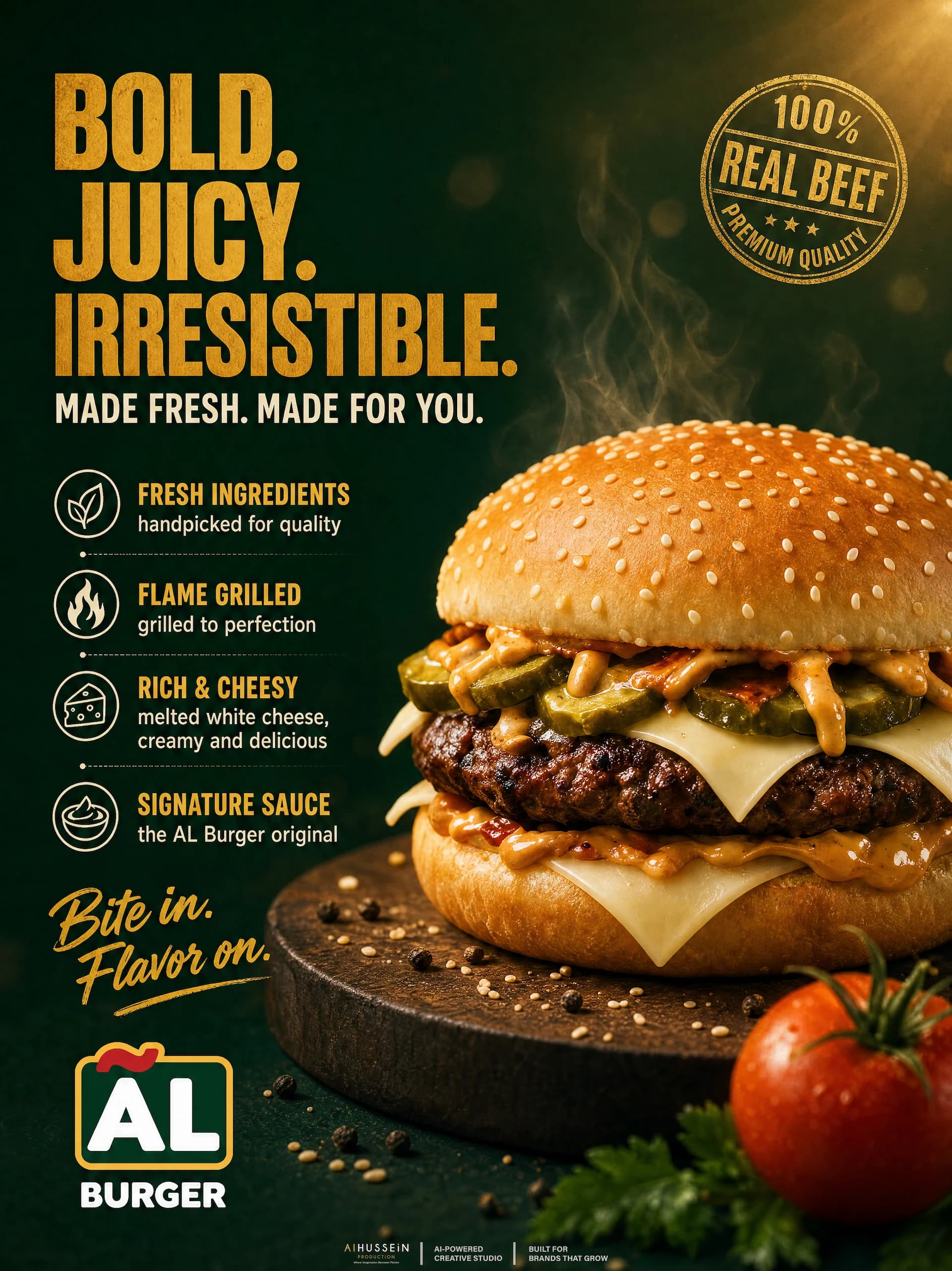 Al Hot Burger — Campaign slide 4